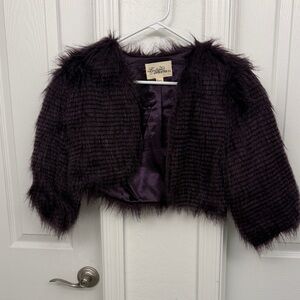 Purple Faux Fur jacket
